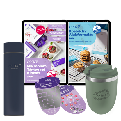 21 napos PLUS: activé FiberShaker + 2 e-book + kaparós motivációs naptár + palack