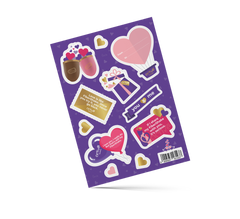 Valentinstag Geschenkaufkleber